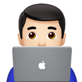 Icono en png de Profesional De La Tecnología Hombre: Tono De Piel Claro en Apple iOS 16.4